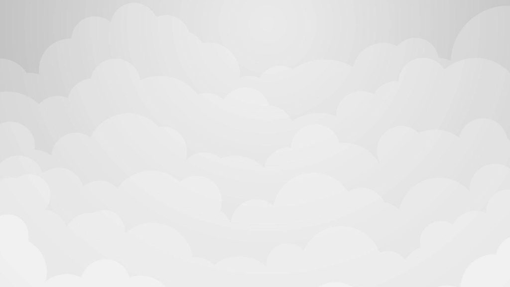 Minimalist white clouds wallpaper with soft rounded shapes and serene light grey tones background