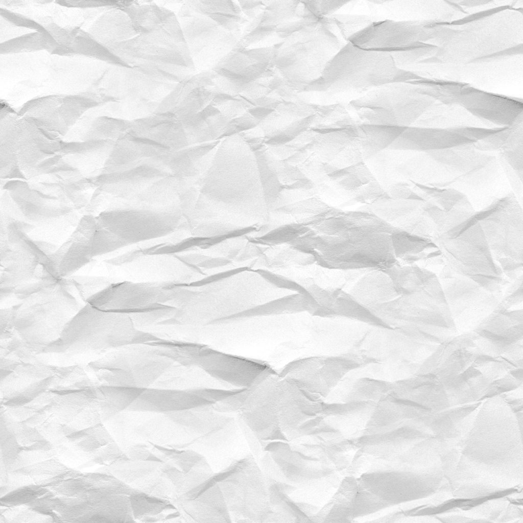 Minimalist white crumpled paper texture with soft folds for modern clean wallpaper background