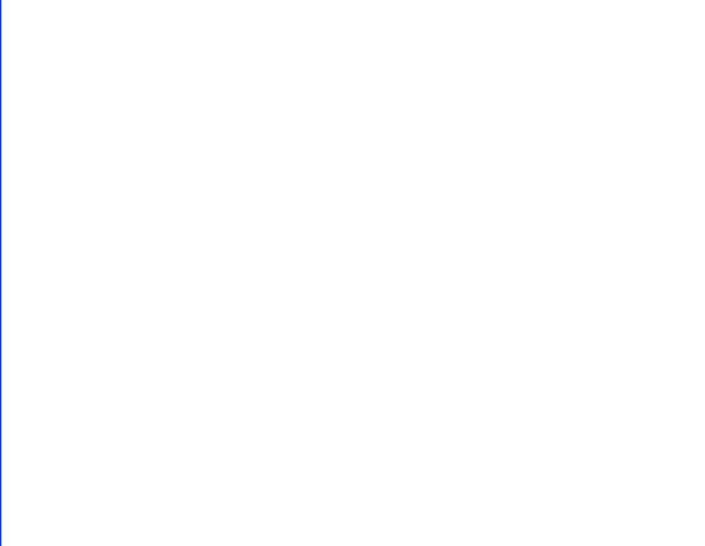 Minimalist digital wallpaper with stark white background and thin blue vertical line on left edge