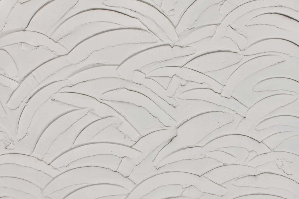 Elegant Arched Plaster Texture on Minimalist White Wall Wallpaper