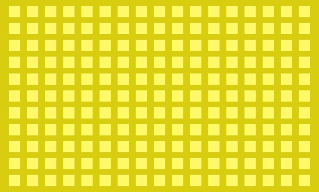 Minimalist yellow grid pattern wallpaper with geometric light and dark golden squares background