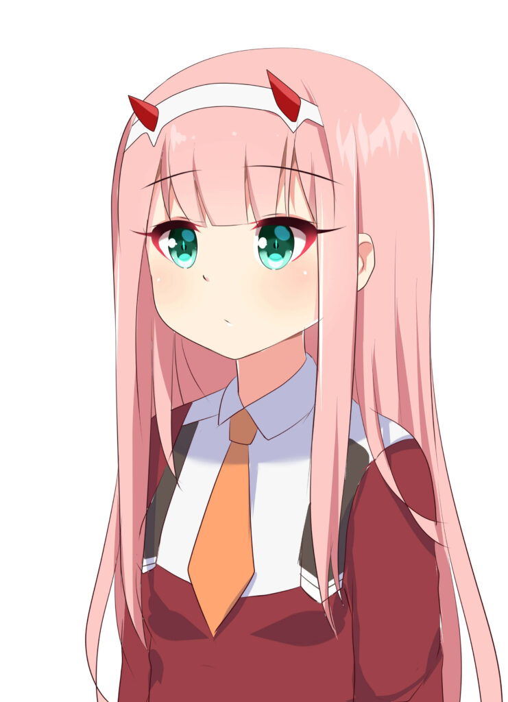 Minimalist Zero Two Wallpaper - Darling in the Franxx Design