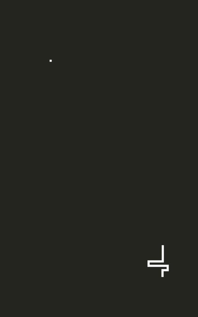 Minimalist iPad Wallpaper: Dark Snake Game Design Background
