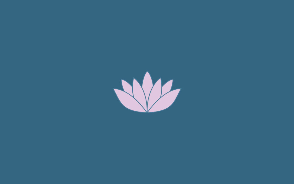 Elegant Light Pink Lotus Wallpaper for iPad on Teal Background