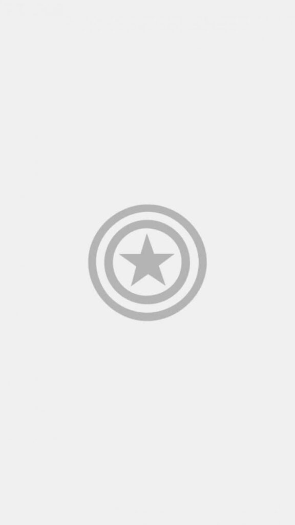 Minimalist iPhone Wallpaper: White Background with Grey Shield & Star