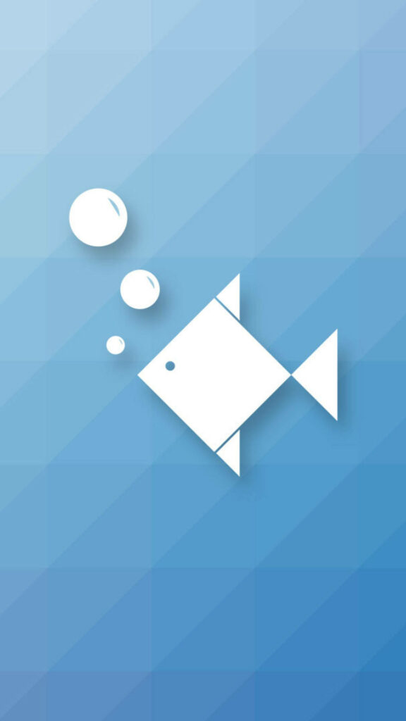 Minimalistic Abstract Fish Wallpaper for Samsung Galaxy S4