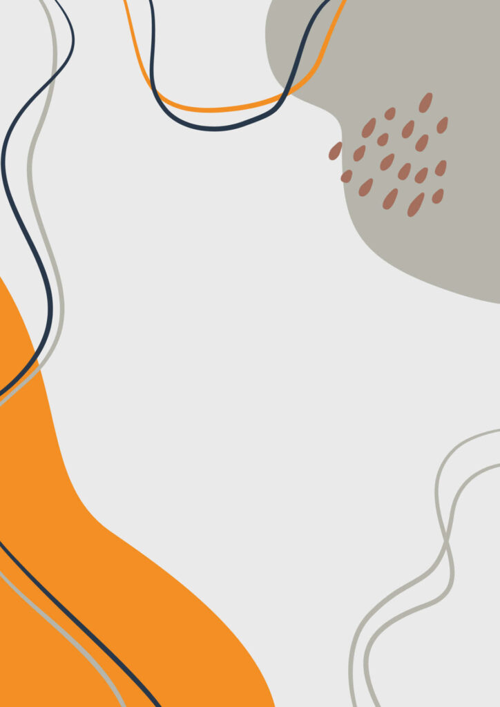 Minimalistic Gray, Orange, and Blue Abstract Wallpaper Background