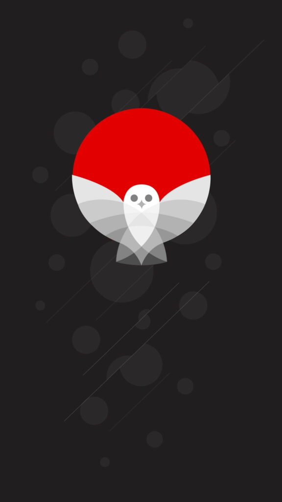 Sleek Minimalism: WISE Android in AOSIP with Simple Flat Material Theme - HD Phone Wallpaper featuring an Artistic Owl Drawing
