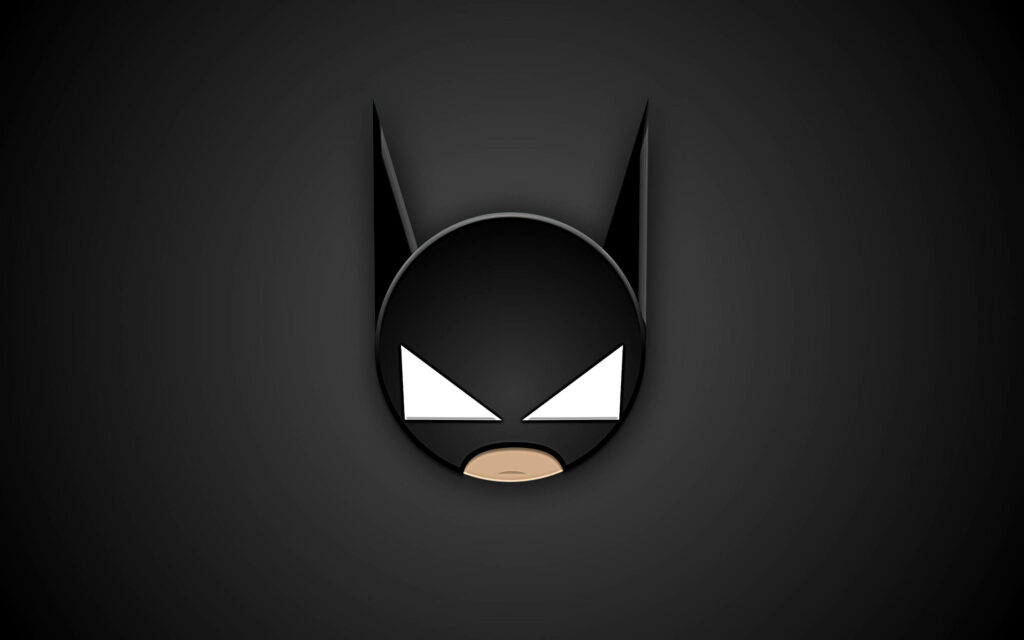 Minimalistic Batman Mask Wallpaper for Modern Phone Customization