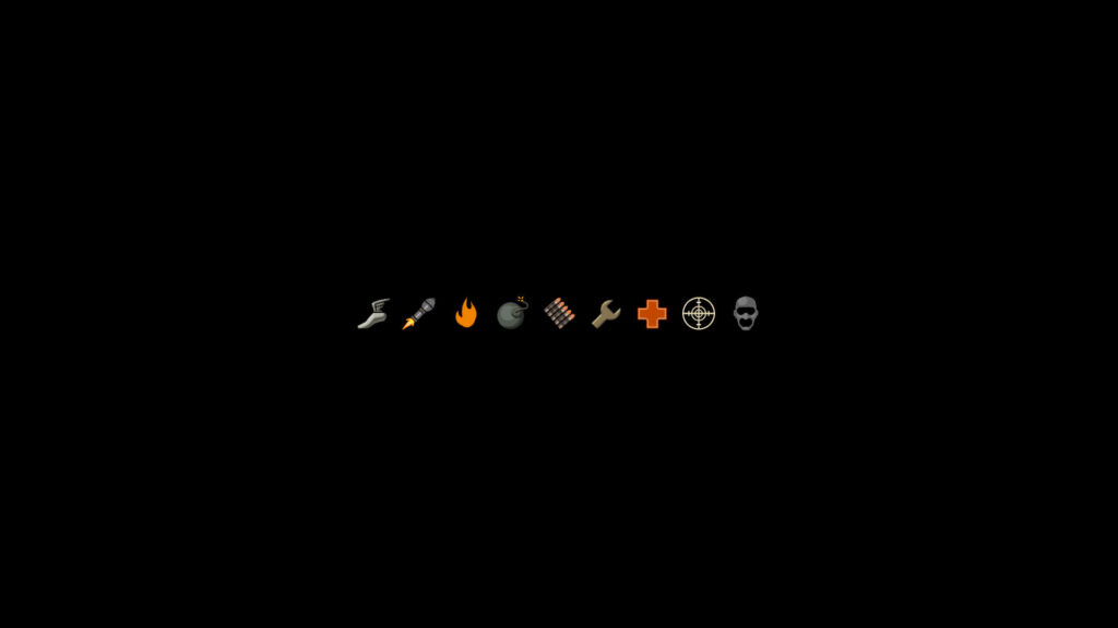 Minimalist Black Wallpaper with Cool Emojis – Simple & Striking Design