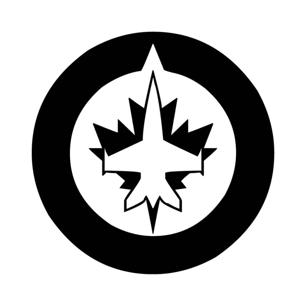 Minimalist Black & White Jet Logo Wallpaper - Modern Aviation Design
