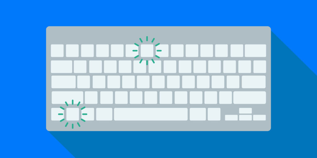 Minimalistic Mac Keyboard: Captivating Computer Keyboard with a Clean Background Wallpaper