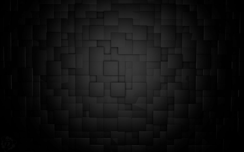 Black Cube Minimalism: A Full Frame QHD Wallpaper with Cinema 4D Patterns
