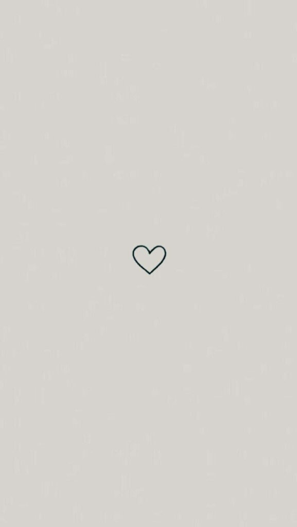 Minimalistic Heart Outline Wallpaper: Simple & Charming Background