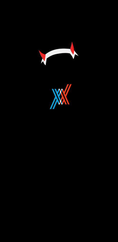 Stylish Minimalist Wallpaper: Darling in the Franxx Design for AMOLED