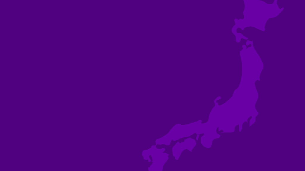 Minimalistic Deep Purple Wallpaper with Japan Silhouette Design
