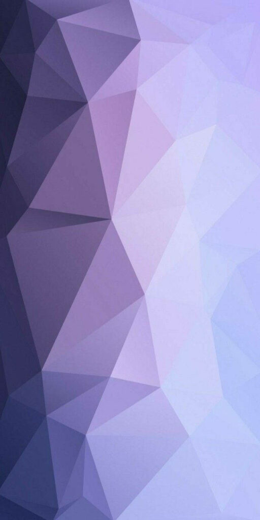 Vibrantly Geometric: A Sleek Purple Polygon iPhone Wallpaper