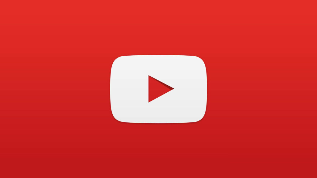 Minimalist Elegance: Red Button on White Frame - Aesthetic YouTube Background Wallpaper
