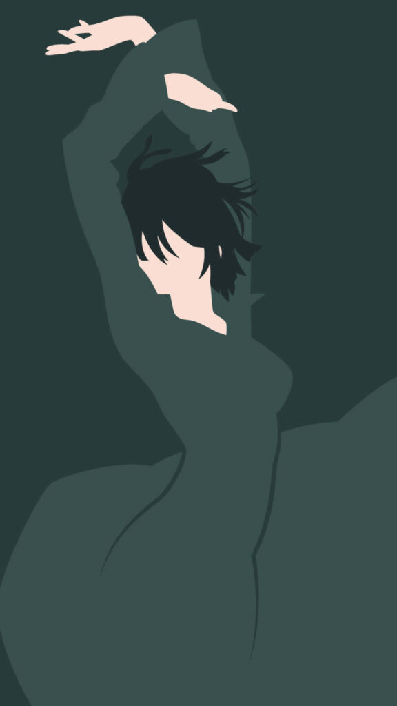 Fubuki One-Punch Man Minimalist Wallpaper - Dark Tones Design