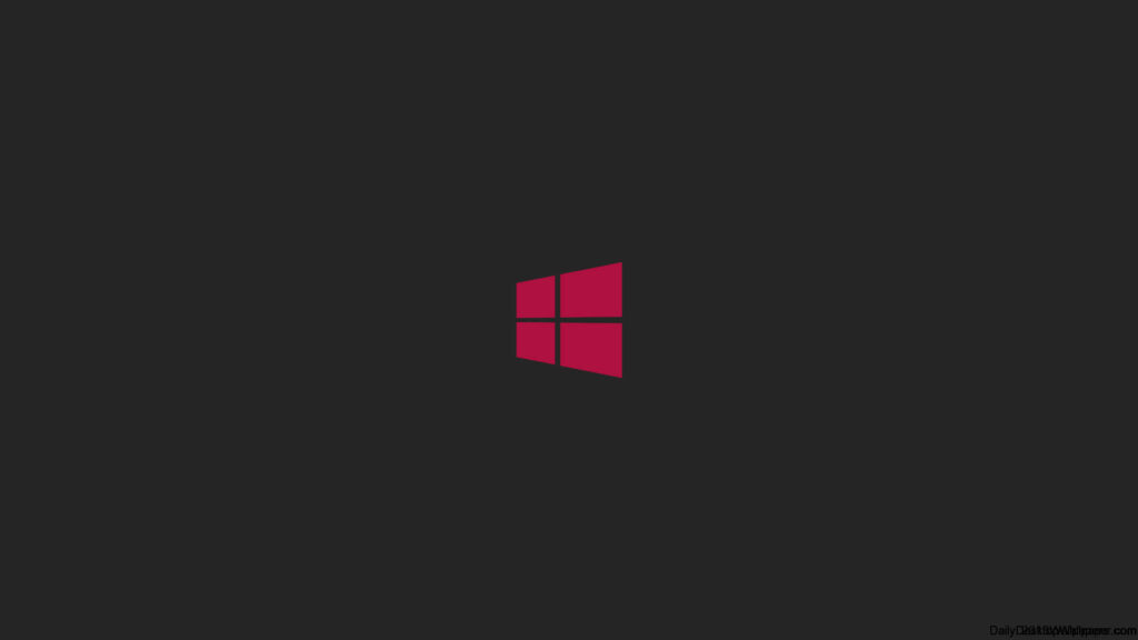 Fuchsia Windows Logo Minimalist Wallpaper on Dark Background