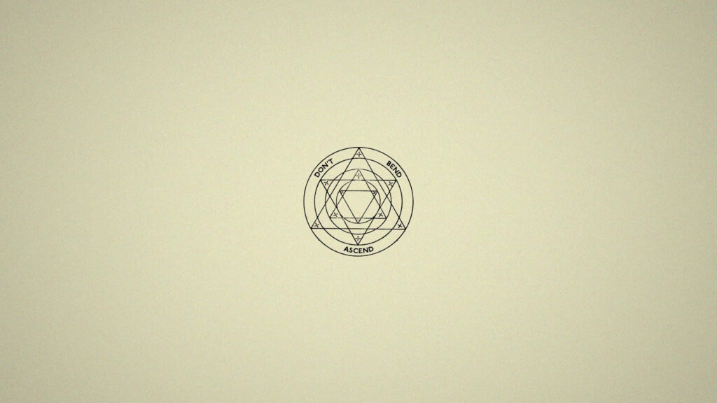 Minimalistic Beige Wallpaper with Geometric Triangle Design