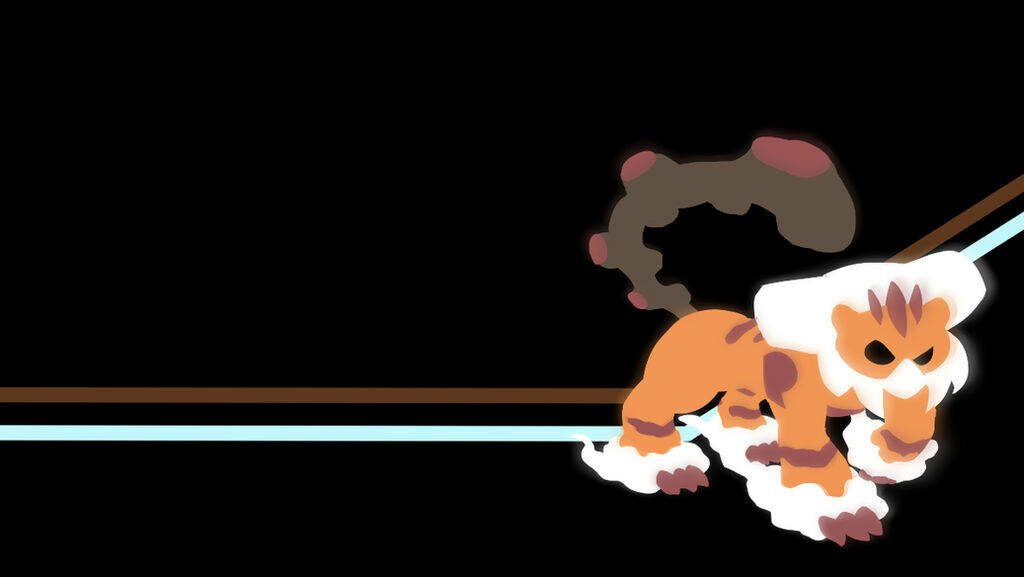 Minimalistic Landorus Wallpaper: Sleek Black & Stylish Color Palette