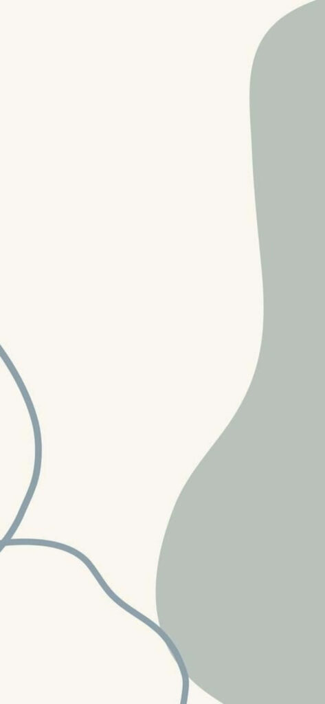 Calm Minimalist Wallpaper with Fluid Light Green Abstract Shapes