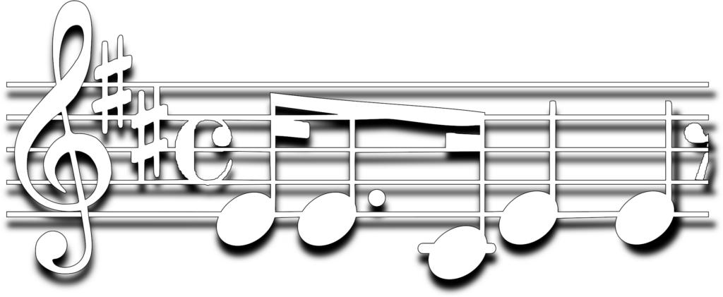 Minimalistic Musical Notes Wallpaper: Treble Clef & Staff Design
