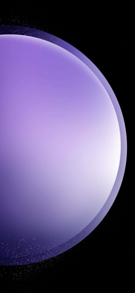 Sleek Purple Planet Wallpaper for Samsung S23 - Futuristic Design