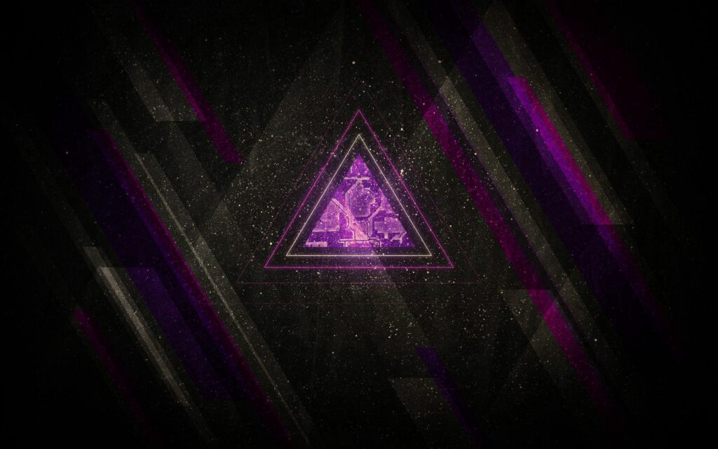 Minimalist Purple Triangle Wallpaper - Abstract Lines | 1920x1200