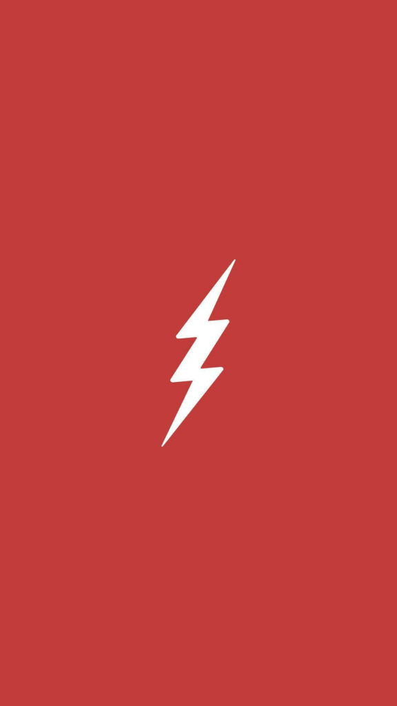 Minimalist Flash Lightning Bolt Wallpaper for iPhone Background
