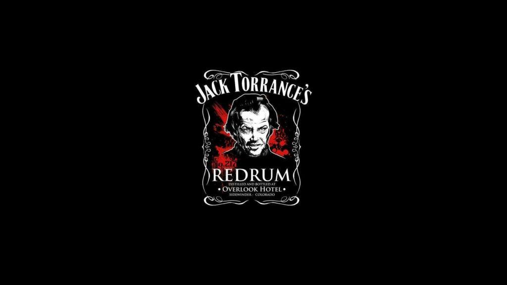 Minimalist Wallpaper: Jack Torrance & Redrum Inspired by The Shining