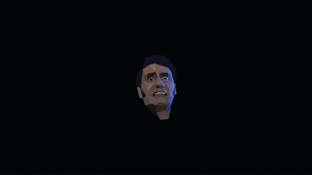 Minimalist Pixel Art Wallpaper of Viago from What We Do In The Shadows