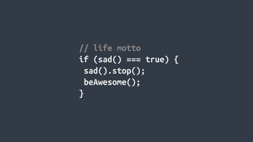 Motivational Minimalist Wallpaper for Programmers: Positivity in Code