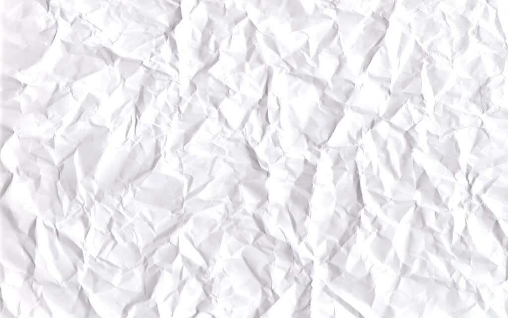 Minimalist Wrinkled White Paper Wallpaper Background - Artistic Texture