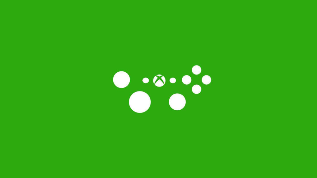 Minimalistic Xbox Logo Wallpaper in Yellow-Green Hue