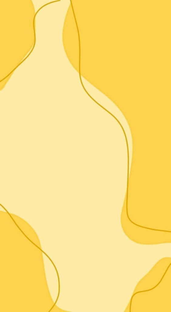 Minimalistic Yellow Waves Wallpaper for a Cheerful Phone Background