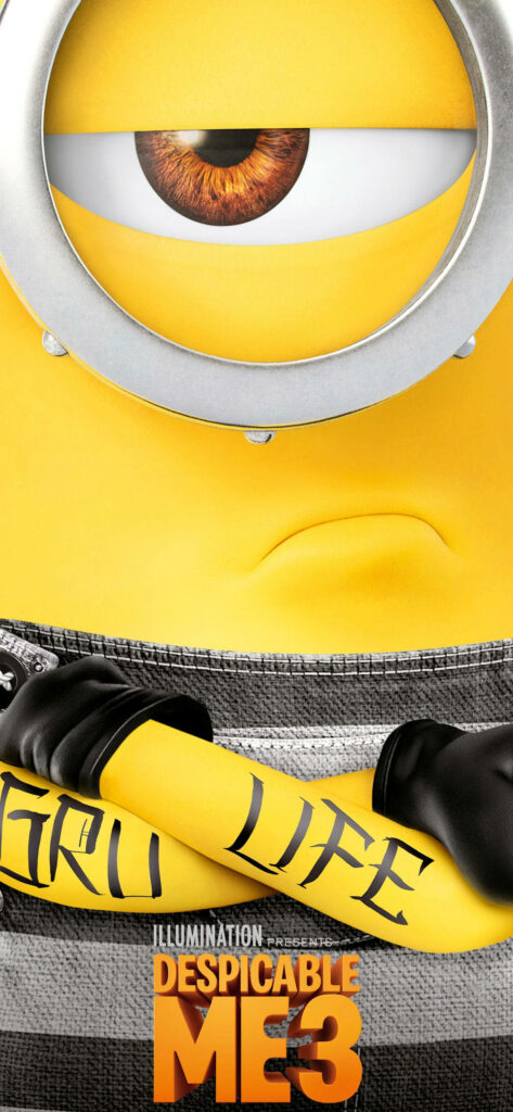 Despicable Me 3 Minion Wallpaper: Mischievous Expression Background