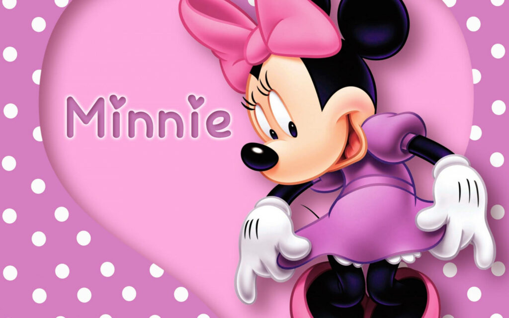 Minnie in Lavender: A Walt Disney Classic Wallpaper