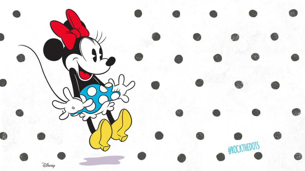 Vintage Charm: The Earliest Sketch of Minnie Mouse Wallpaper