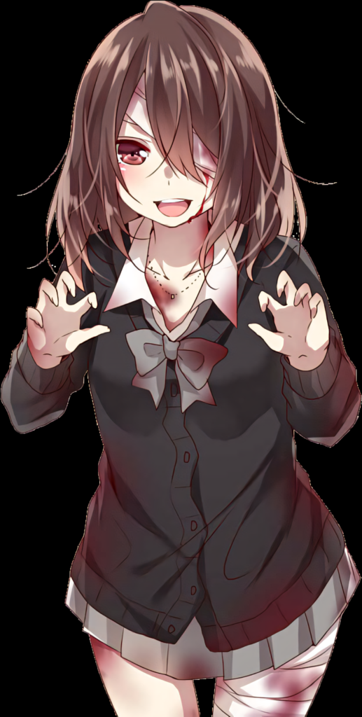 Mischievous Anime Girl Wallpaper - Bold School Uniform Design