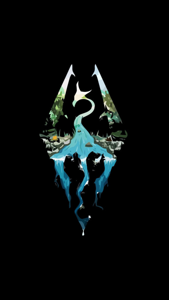 Victorious Mobile Gamer Displaying Battle Scars on Serene Minimalist Canvas Wallpaper