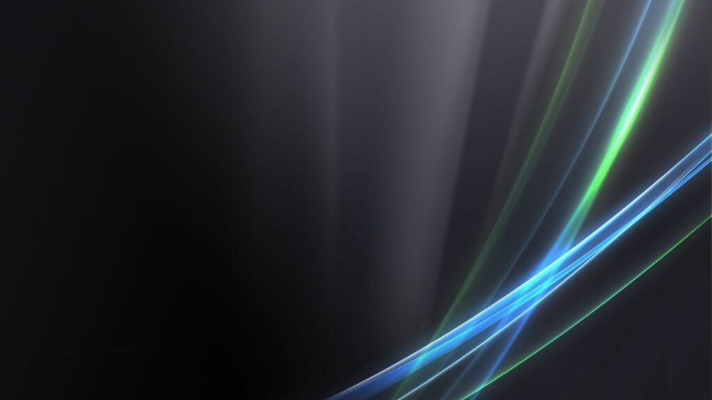 Vibrant Blue and Green Curved Light Wallpaper - 1920x1080 Background