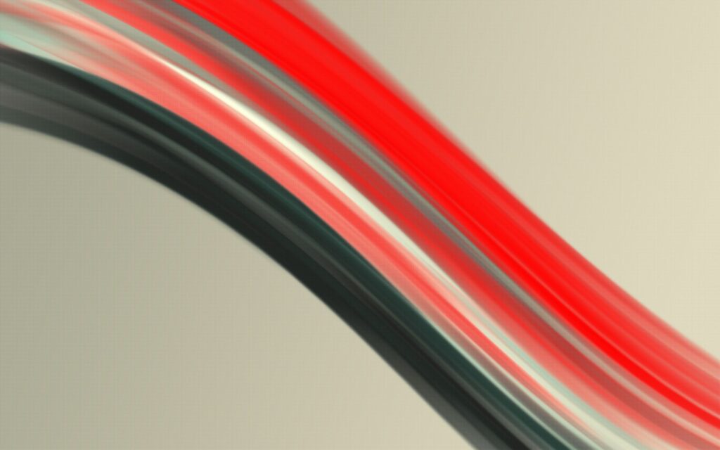 Smooth Wavy Bands Wallpaper: Red Stripe & Soft Gradients Background