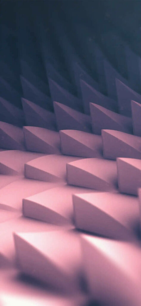 3D Geometric Pink Wallpaper for iPhone: Triangular Bristle Design