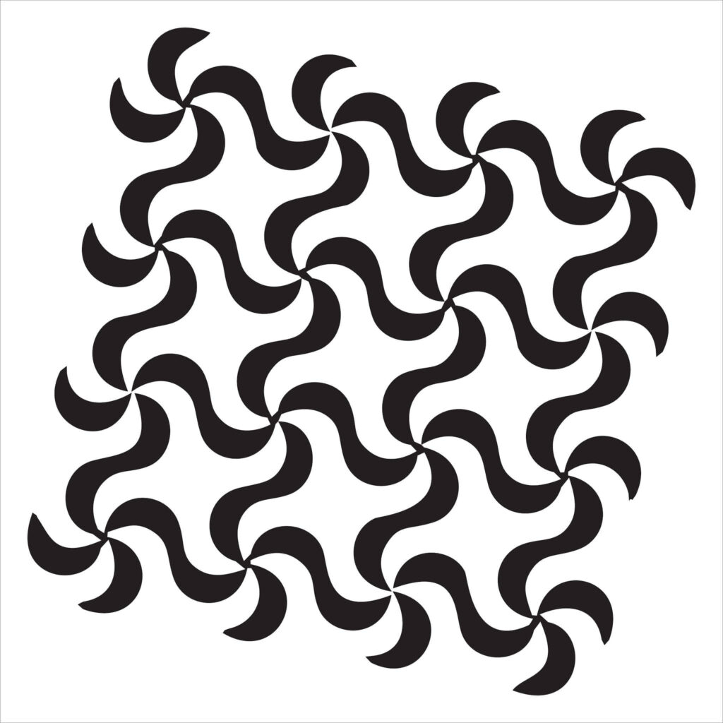 Dynamic Black and White Abstract Geometric Wallpaper Background