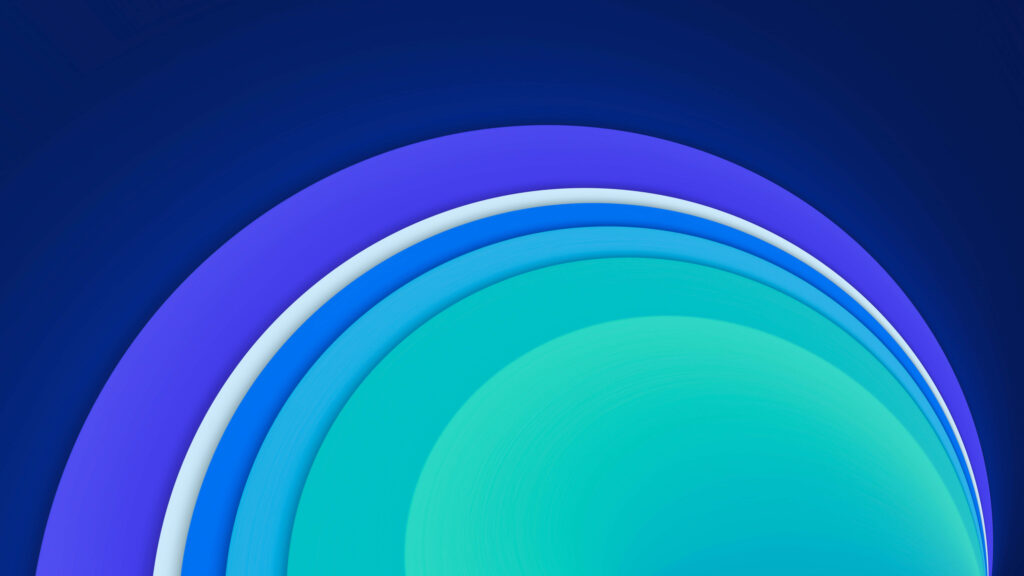 Modern Abstract Blue Circle Wallpaper - Dynamic Gradient Design