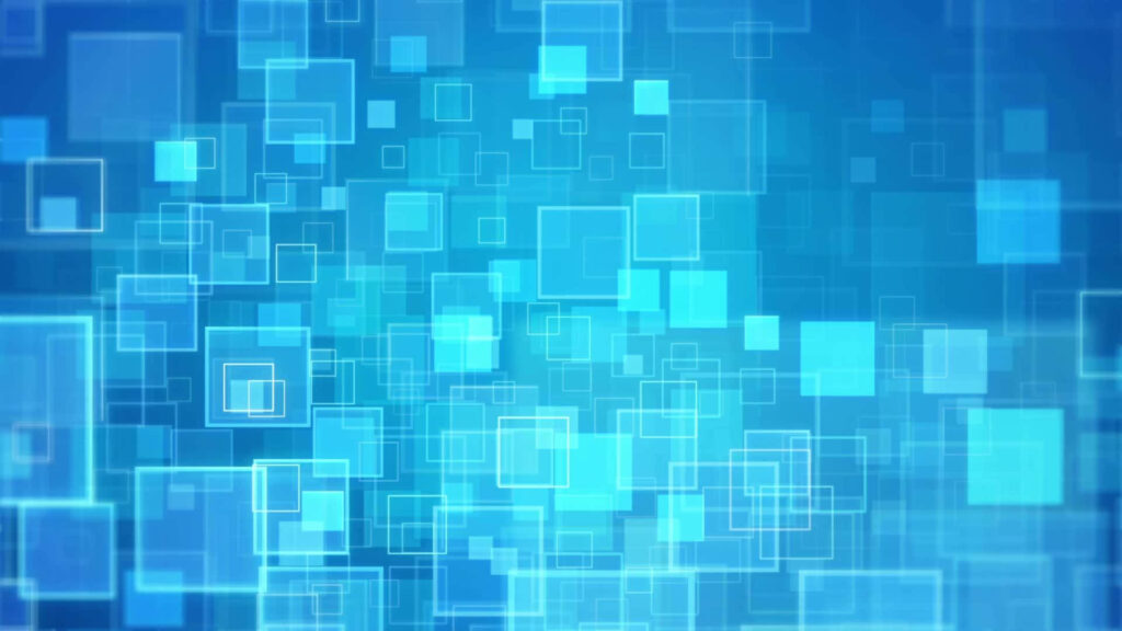 Modern Abstract Wallpaper: Translucent Blue Squares on Gradient Background