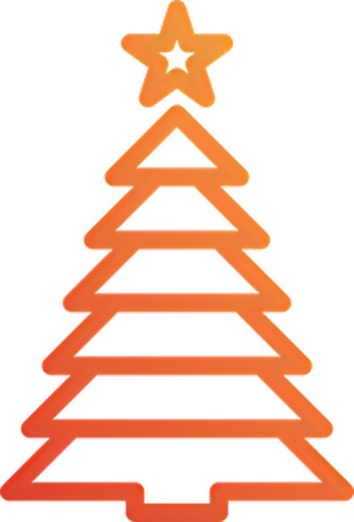 Modern Gradient Christmas Tree Wallpaper - Festive Holiday Background