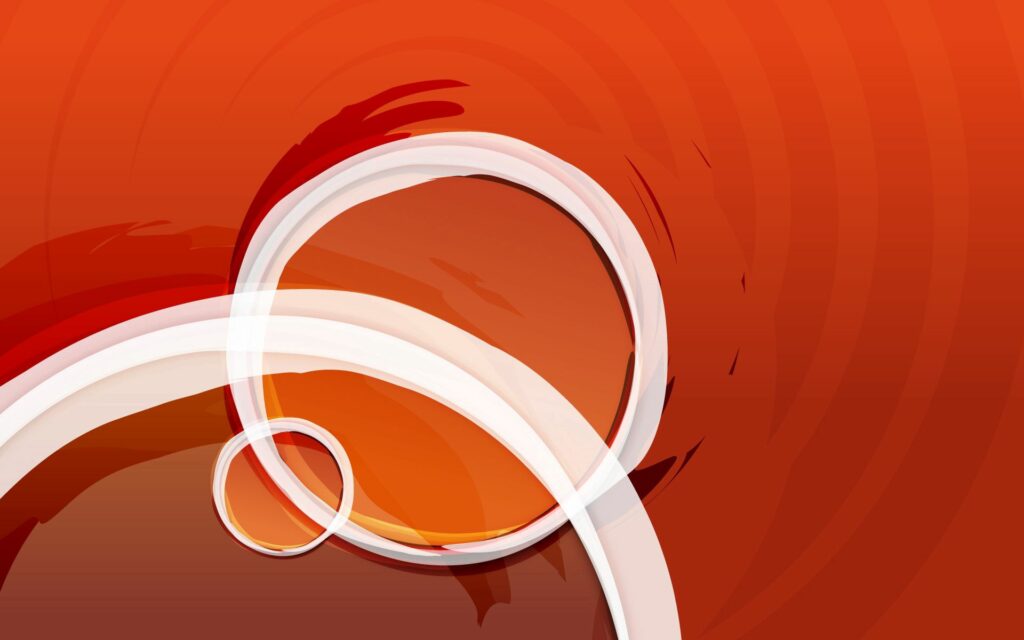 Stunning Red-Orange Abstract Circle Wallpaper - 1920x1200 Background